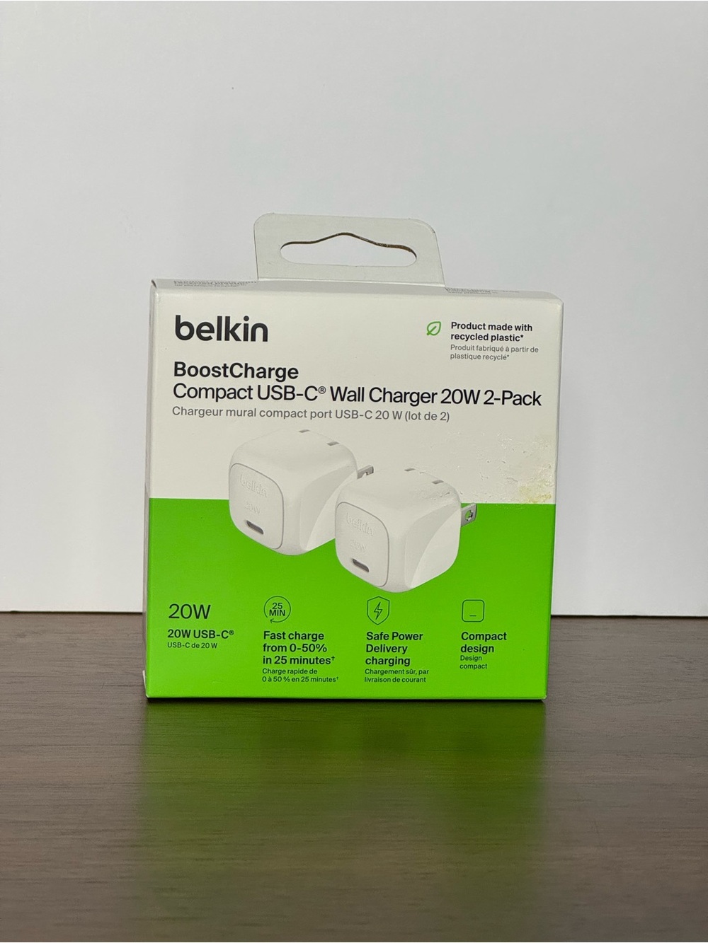 Belkin BoostCharge 20W USB-C Wall Charger 2-Pack New in Box